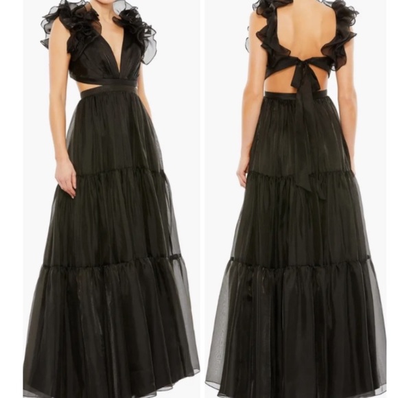 Mac Duggal Dresses & Skirts - NWT Mac Duggal Black Tiered Gown -size 14